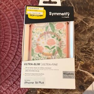 Symmetry Pink Floral iPhone 16 Plus Case